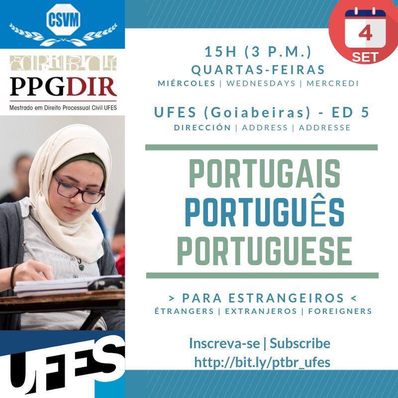 NucLi oferta curso gratuito de português para estrangeiros