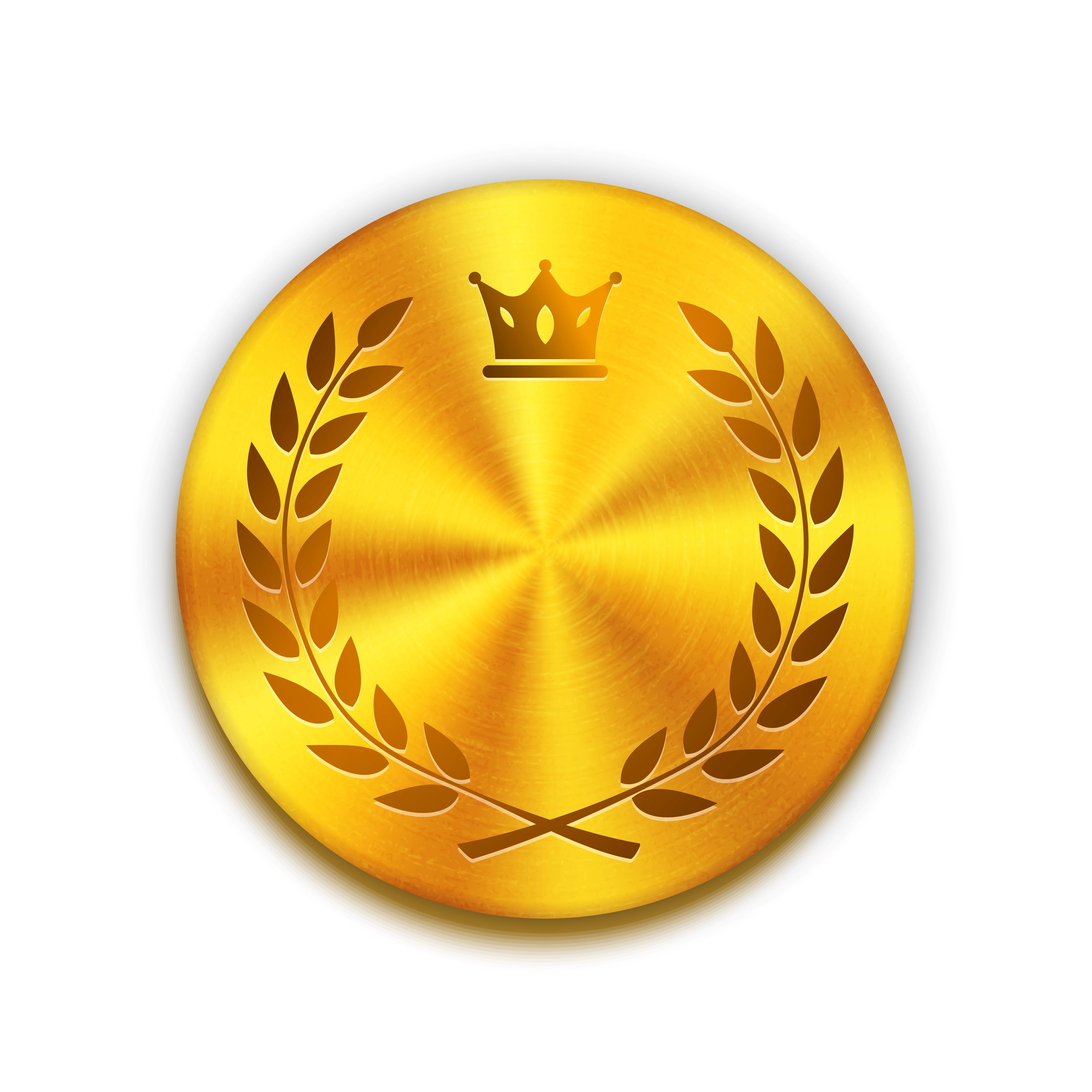 Imagem de uma medalha de ouro