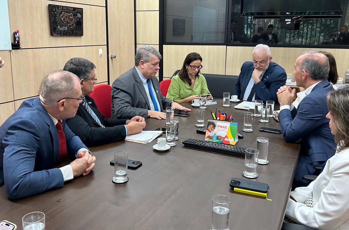 Foto da reunião realizada na Sesu