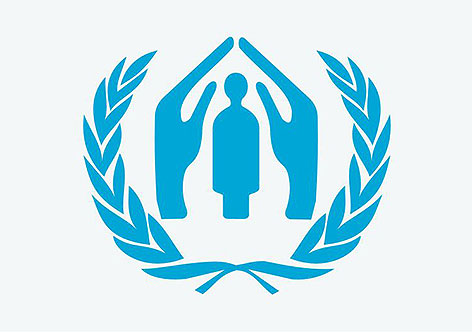 Logomarca da Acnur - Alto Comissariado da ONU para Refugiados