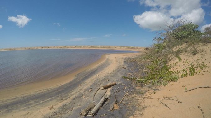 Foto do estuário do Rio Doce