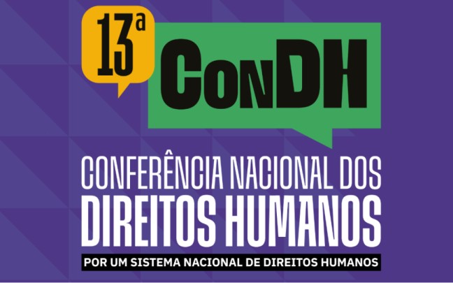 Logomarca da 13ª Conferência Nacional de Direitos Humanos