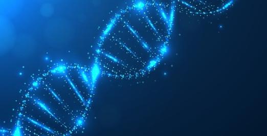 Imagem de uma cadeia de DNA