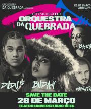 Cartaz de divulgação do concerto da Orquestra da Quebrada