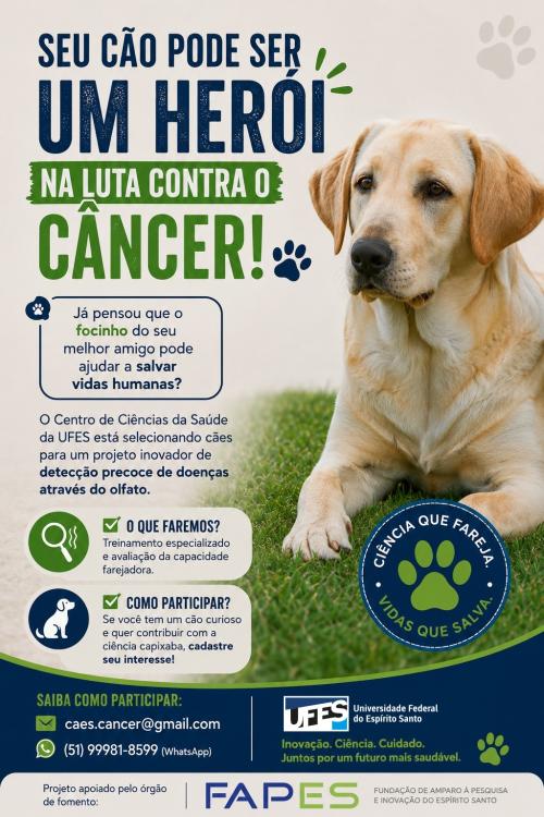 Cartaz de divulgação do projeto