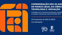 Cartaz do evento que celebra marco legal da inovação e lança Inova Ufes