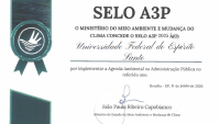 Imagem do certificado de obtenção do selo