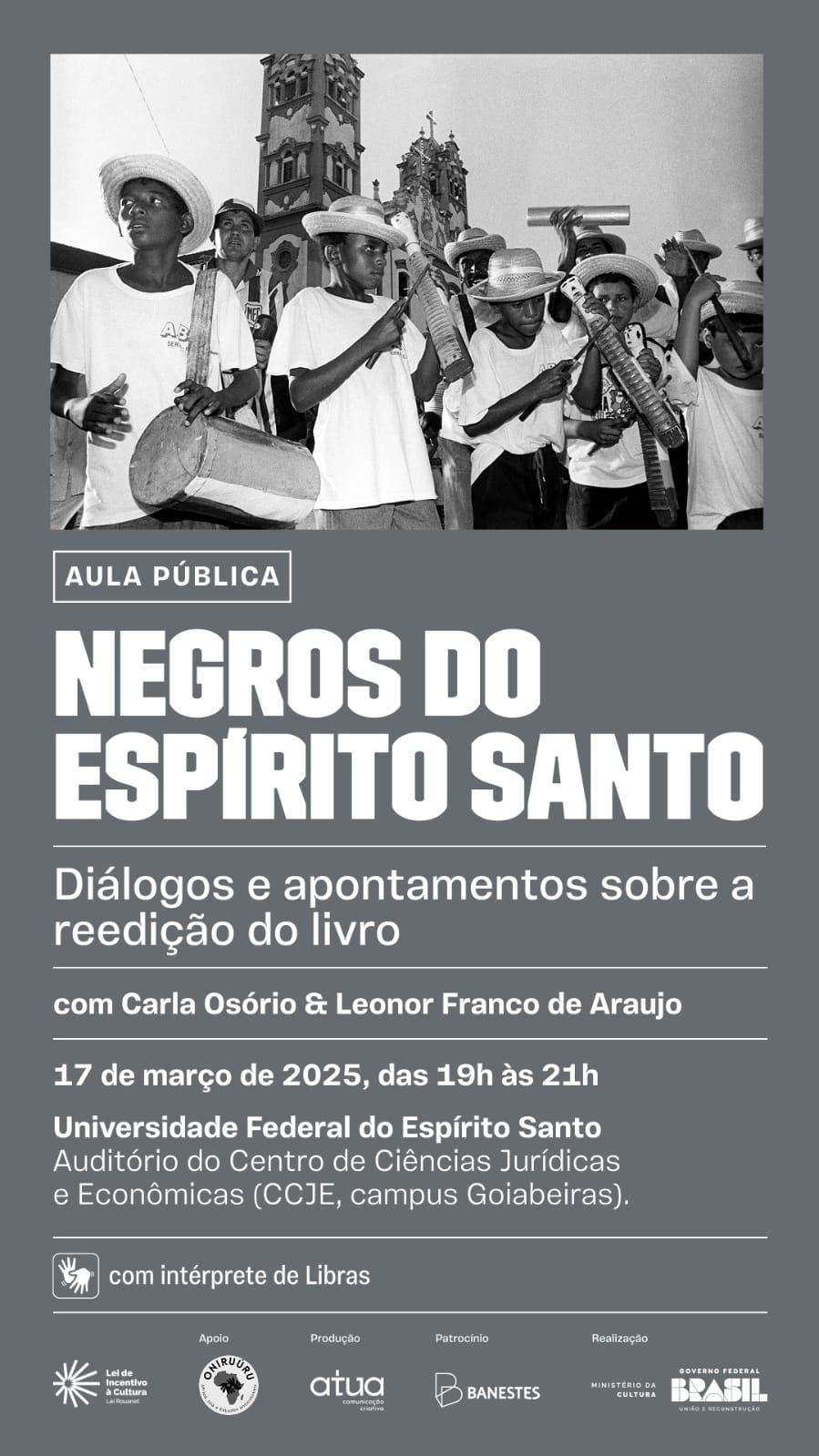 Cartaz de divulgação da aula pública